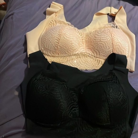 Exsecret Bundle of 2 Bralettes Bras Lace‎ Padded No Wire Sz 42 - Picture 1 of 10